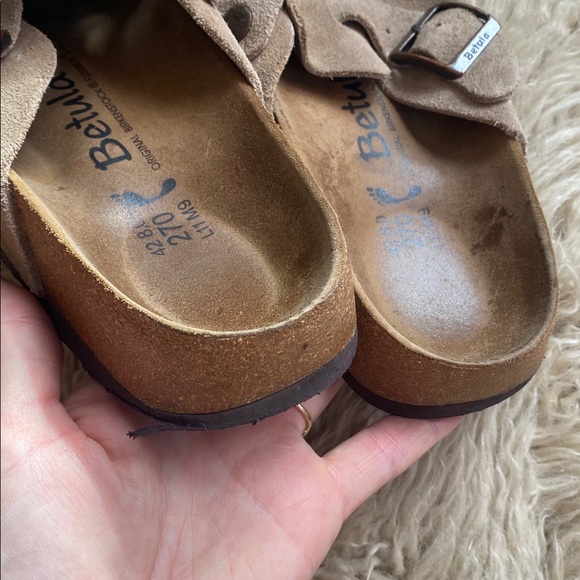 Birkenstock Betula Boston Suede Clogs Unisex Sz 42 - Picture 5 of 5
